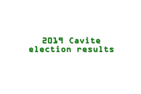 2019 Cavite local elections .